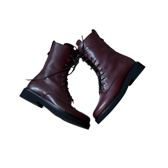 VARLEY Boyten Lace-Up Nappa Leather Boot Decadent Chocolate $428 NWB Sz 7 - Picture 2 of 7
